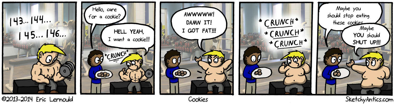 Fun Fact:  Selling cookies at the gym could be a good business strategy.
